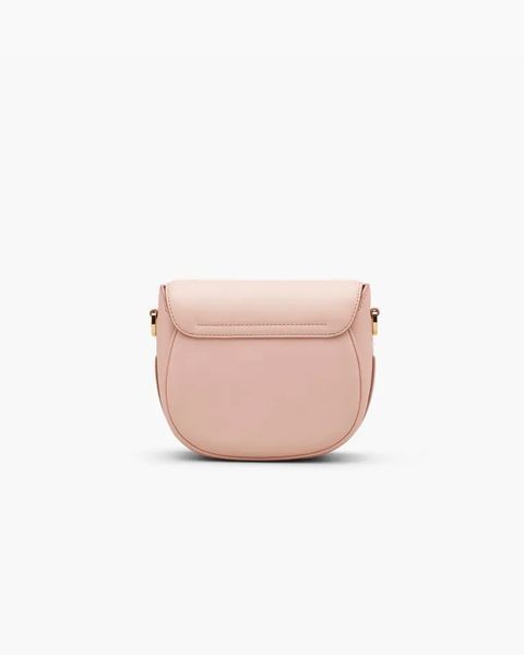 Сумка Marc Jacobs Covered J Marc Small Saddle Bag через плече гладка шкіра рожевий 16x7х21 см 2S3HMS003H03624 фото