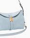 Сумка Pinko Saddle Horizontal Mini Suede через плече замша блакитний 18x10х28 см 105895A0F6E37Q 105895A0F6E37Q фото 3