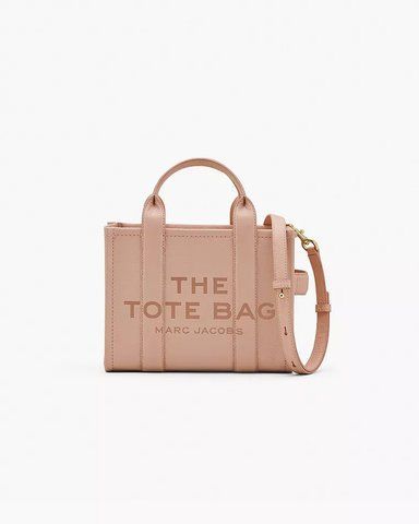 Сумка Marc Jacobs Leather Small Tote Bag, тоут зерниста шкіра рожевий 26x13х21 см H009L01SP21624 фото