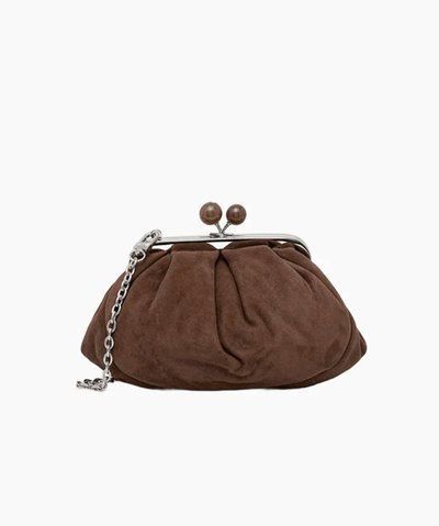 Сумка Max Mara Wkavalois Bag small, клатч замша коричневий 21x9x12 см 2615511014 013 2615511014 013 фото