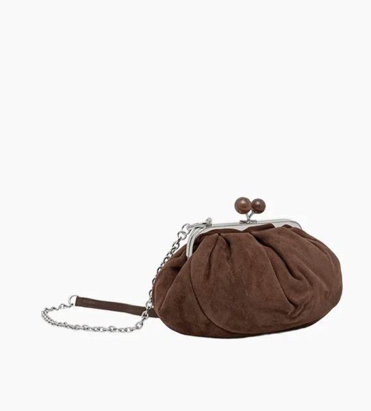 Сумка Max Mara Wkavalois Bag small, клатч замша коричневий 21x9x12 см 2615511014 013 2615511014 013 фото