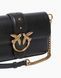 Сумка Pinko Mini Love Bag One Slouchy через плече з бронзовою фурнітурою в гладкій шкірі чорний 21x6х13 см 104340A0QOZ99Q 104340A0QOZ99Q фото 3