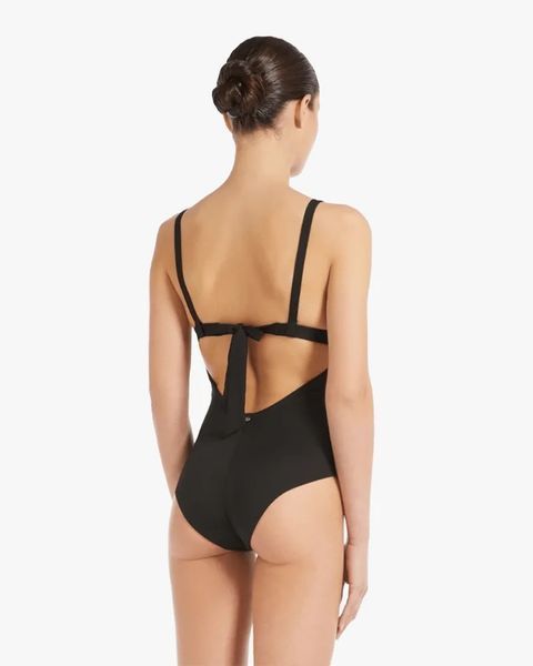 Купальник цільний Max Mara Celine з чашкою з тонкого трикотажу чорний 2,516,831,029,650,0003 фото