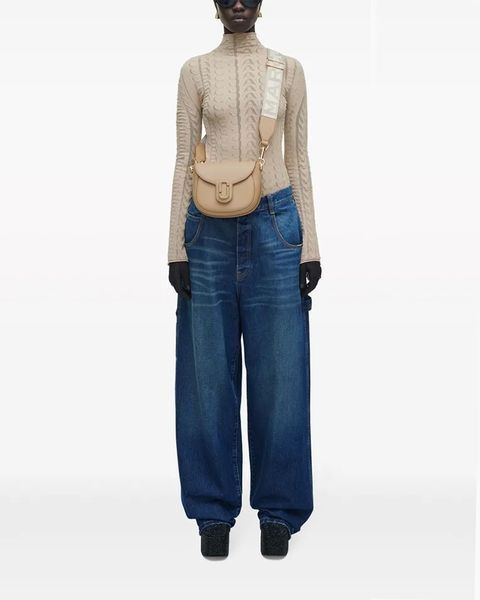 Сумка Marc Jacobs Covered J Marc Small Saddle Bag, через плече шкіра світло коричневий 20x7х16 см 2S3HMS003H03230 2S3HMS003H03230 фото