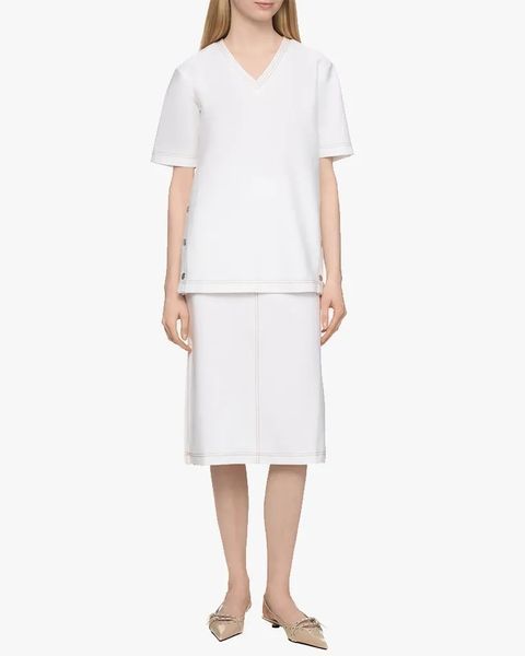 Жіноча футболка Max Mara Verres c подовженим рукавом білий 2,516,941,017,650,0001 фото