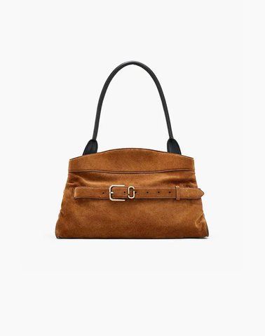 Сумка Marc Jacobs The Suede Dakota Satchel через плече коричневий замша 40x16х27 см 2F5HSC009H01 860 2F5HSC009H01 860 фото