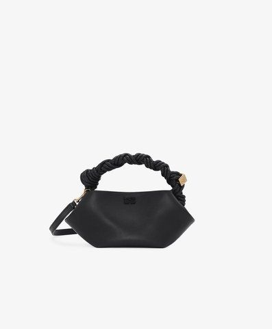 Сумка Ganni Bou Bag шоппер чорний 25х11х11.5 см  A6946  A6946 фото