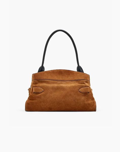 Сумка Marc Jacobs The Suede Dakota Satchel через плече коричневий замша 40x16х27 см 2F5HSC009H01 860 2F5HSC009H01 860 фото