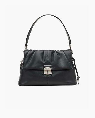 Сумка Marc Jacobs The Suede Cristina Messenger через плече чорний шкіра 34x12х22 см 2R5HMS002H01 001 2R5HMS002H01 001 фото