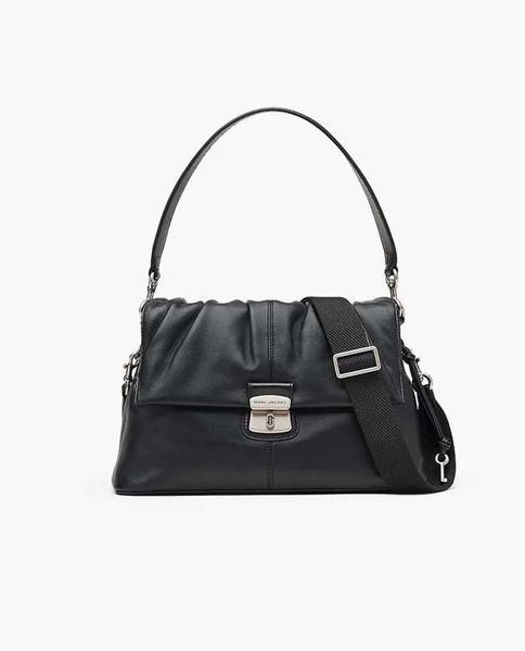 Сумка Marc Jacobs The Suede Cristina Messenger через плече чорний шкіра 34x12х22 см 2R5HMS002H01 001 2R5HMS002H01 001 фото