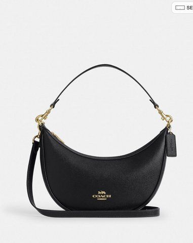 Жіноча Coach Aria Shoulder Bag колір чорний розмір 26&times;11,4&times;8,9 см C/CCL28IMBLK фото