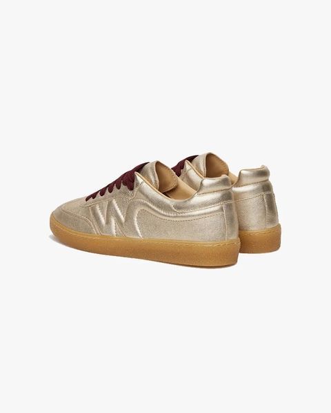 Жіночі кеди Max Mara Pacogold золотистий шкіра 2515761035-0011 фото