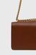 Сумка Pinko Mini Love Bag One Simply через плече з бронзовою фурнітурою в гладкій коричневій шкірі 21x6x13 см 100074A0F1L48Q 100074A0F1L48Q фото 3