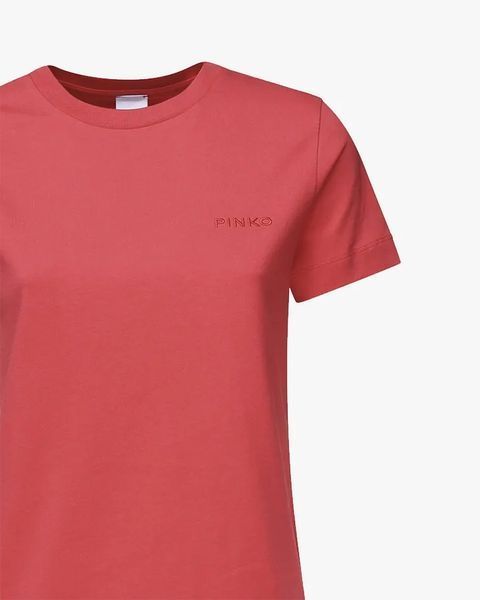 Жіноча футболка Pinko Start з вишитим логотипом червоний 101752A2HNO57 фото