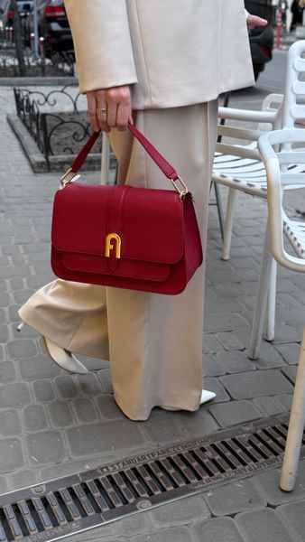 Сумка жіноча шкіряна Furla Sofia Grainy колір червоний розмір 27x19x10 см BAWTLND-BX0306-06000-1 007 20 CN фото