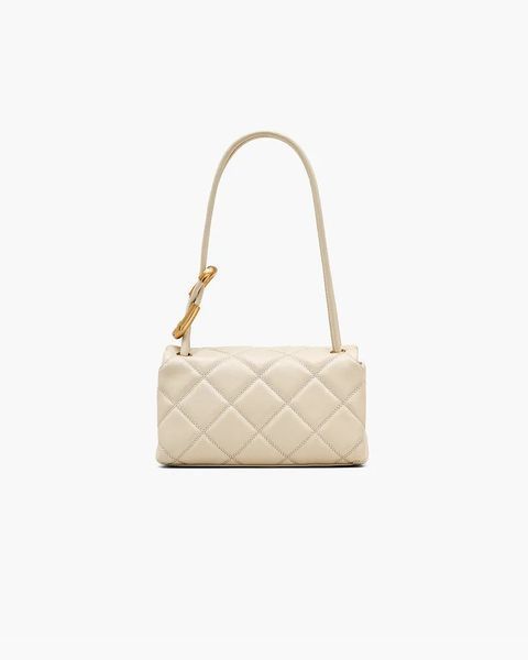 Сумка Marc Jacobs The Quilted Dual Shoulder Bag через плече стьобана шкіра білий 11x11х22 см 2S5HSH023H02123 фото
