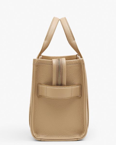 Сумка Marc Jacobs Leather Small Tote Bag, тоут зерниста шкіра бежевий 26x13х21 см H009L01SP21230 H009L01SP21230 фото