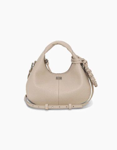 Сумка Ganni Small Mini Hobo bag сірий хабо 24,5x12х24 см A6978 A6978 фото