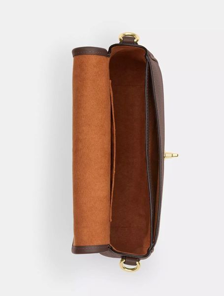 Жіноча сумка Coach Hadley в кольорі dark stone розмір 25х16х7 см CY683 фото