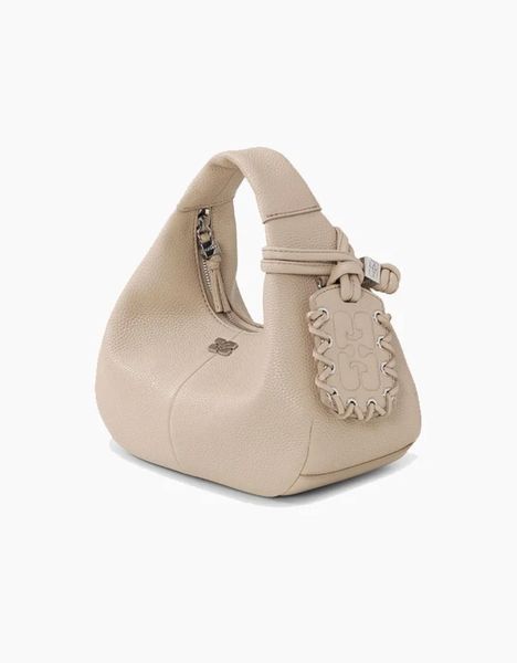 Сумка Ganni Small Mini Hobo bag сірий хабо 24,5x12х24 см A6978 A6978 фото