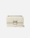 Сумка Pinko Classic Love Bag One Chevron через плече із срібною фурнітурою у стьобаній шкірі білий 16x8х27 см 100941A0GKZ14O00001 фото 1