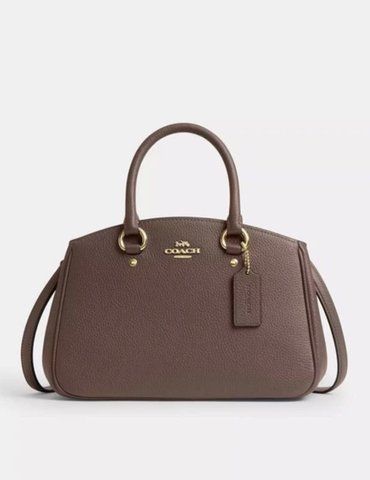 Жіноча сумка Coach Savannah Small в кольорі dark stone розмір 28&times;17&times;10 см RMS22 фото
