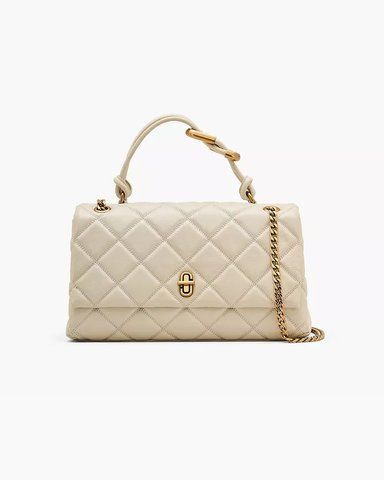 Сумка Marc Jacobs The Quilted Dual Convertible Shoulder Bag через плече шкіра біла 18x18х35 см 2S5HCR007H02123 фото