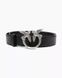 Жіночий ремень Pinko Love Birds leather belt 3 см з металевою фурнітурою чорний 100125A0F1Z99O фото 1