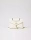 Сумка Twinset Dreamy leather shoulder bag, через плече із золотою фурнітурою шкіра білий 26x9х20 см 241TB7340-White Snow фото 1