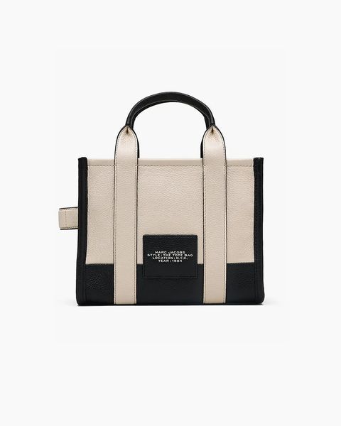 Сумка Marc Jacobs The Colorblock Leather Small, тоут зерниста шкіра сіро-бежевий 26x13х21 см H006L01RE22112 H006L01RE22112 фото