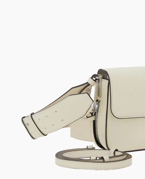 Сумка Pinko Mini Love Bag Slouchy Zip Mini через плече зі срібною фурнітурою в гладкій шкірі молочний 22х14х7 см 105345A2JGLZ14E 105345A2JGLZ14E фото