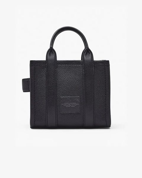 Сумка Marc Jacobs Leather Micro Tote Bag, тоут зерниста шкіра чорний 18x10х15 см H053L01RE22-001 H053L01RE22 фото