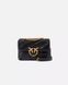Сумка Pinko Mini Love Bag Puff Maxi Quilt через плече з бронзовою фурнітурою в чорній стьобаній шкірі 21x9х15 см 100039A0F2Z99Q 100039A0F2Z99Q фото 1