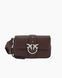 Сумка Pinko Mini Love Bag Slouchy Zip Mini через плече зі срібною фурнітурою в гладкій бордовій шкірі 22х14х7 см 105345A2JGL74E 105345A2JGLZ14E фото 1