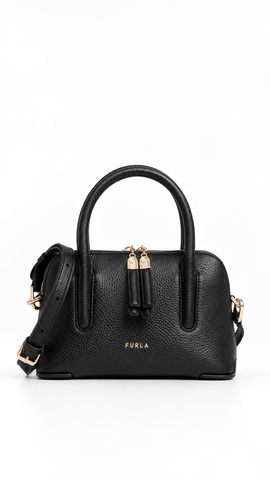 Сумка жіноча шкіряна Furla Atmosfera колір чорний розмір 21&times;14&times;9 см BAWTLND-BX0306-06000-1 007 23 фото