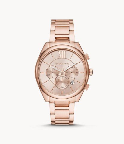 Жіночий годинник Michael Kors Jan Chronograph Rose-Gold Tone Stainless Steel | MK7108 MK7108 фото