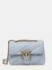 Сумка Pinko Love Puff Classic Cl Sheep Nappa через плече із бронзовою фурнітурою у стьобаній шкірі сіро-блакитний 19x11х26 см 100038A0F2K32Q 100038A0F2K32Q фото 1