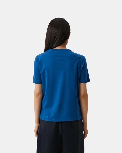 Жіноча футболка Max Mara Monviso з логотипом синій 2339760336602 15 фото