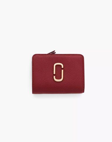 Гаманець жіночий Marc Jacobs The Pebble J Marc Mini Compact  у зернистій шкірі червоний 2F5SMP066S01 2F5SMP066S01 фото