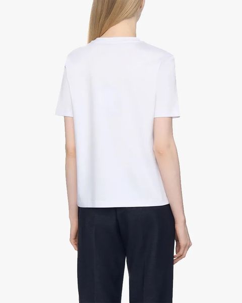 Жіноча футболка Max Mara Opunzia з логотипом білий 2,516,941,067,001 фото