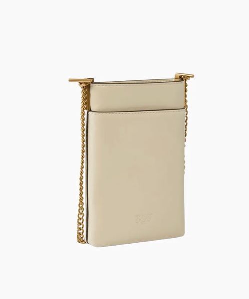Сумка для телефону Pinko Phone Case Vitello Morbido молочний 11x1.5х18 см 106403A0QOZ14Q 106403A0QOZ14Q фото