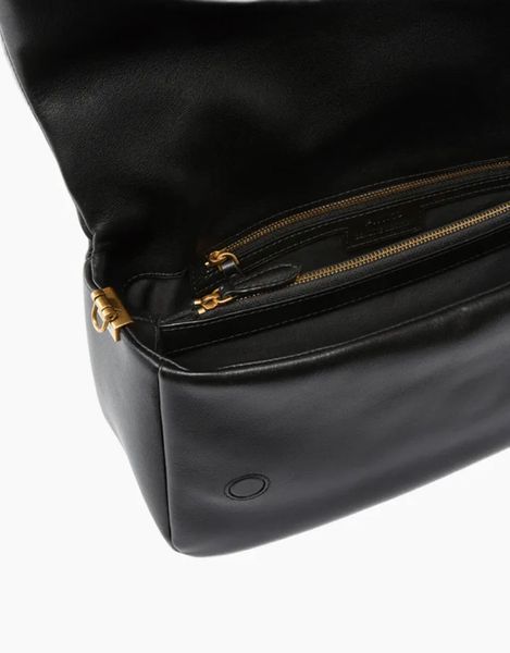 Сумка Pinko Click Soft Horizontal Handle Classic Vitello у гладкій шкірі чорний колір 17x10х32 см 106178A0QOZ99Q 106178A0F6L17Q фото