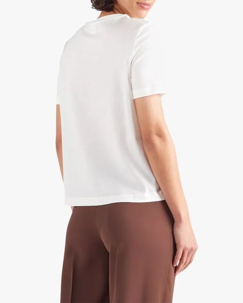 Жіноча футболка Max Mara UTA з логотипом білий 2,516,941,038,001 фото