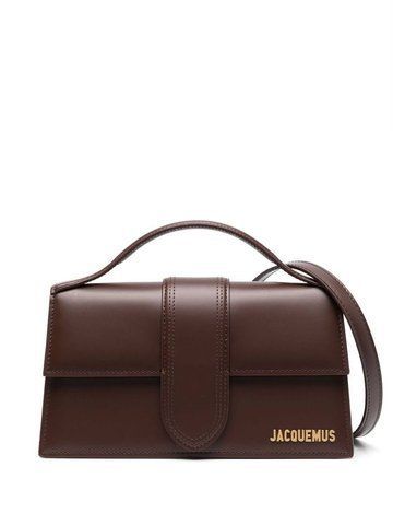 Cумка в коричневому кольорі в золотистій фурнітурі Jacquemus Il grande Bambino в розмірі 23,5х13х8 см BAW00007BC01A01850 фото