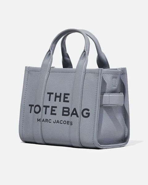 Сумка Marc Jacobs Leather Small Tote Bag, тоут зерниста шкіра сірий 26x13х21 см H009L01SP21050 H009L01SP21050 фото
