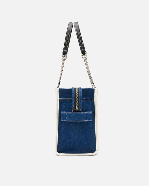 Сумка Marc Jacobs The Denim Chain Medium Bag через плече бавовна денім синій 34x15х27 см 2F4HTT018H05473 фото