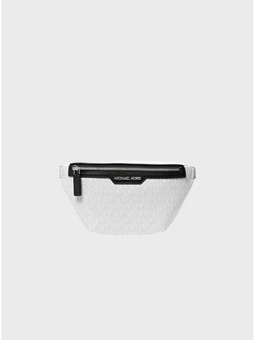 Поясна сумка Michael Kors Blanc Eclatant White logo Black A-89-871-0141 фото