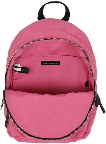 Жіночий нейлоновий стьобаний рюкзак Marc Jacobs рожевого кольру розміром 36х27х12 см B0D2BZVVMV фото