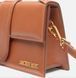 Cумка в світло-коричневому кольорі в золотистій фурнітурі Jacquemus Il grande Bambino в розмірі 23,5х13х8 см BAW00007AC01C04811 фото 4