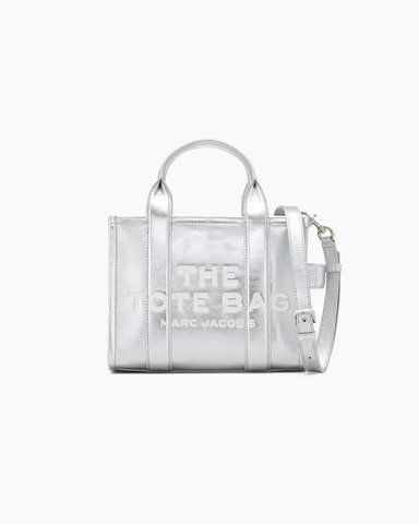 Сумка Marc Jacobs The Metallic Leather Small Tote Bag, тоут зерниста срібляста шкіра 26x13х21 см 2F3HTT004H01039 фото